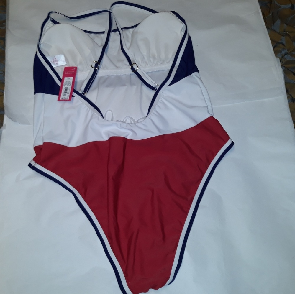 *NWT* 1pc bathing suit Americana red/ white/blue - Picture 4 of 5